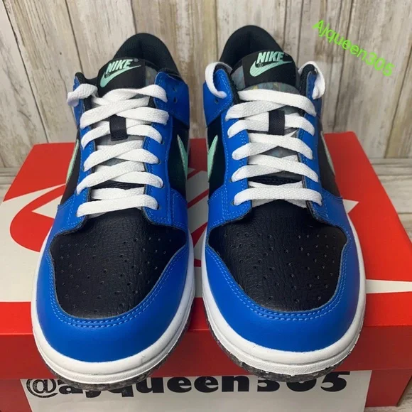 Nike Dunk Low Blue Black Mint GS BOUTIQUE - Picture 4 of 7